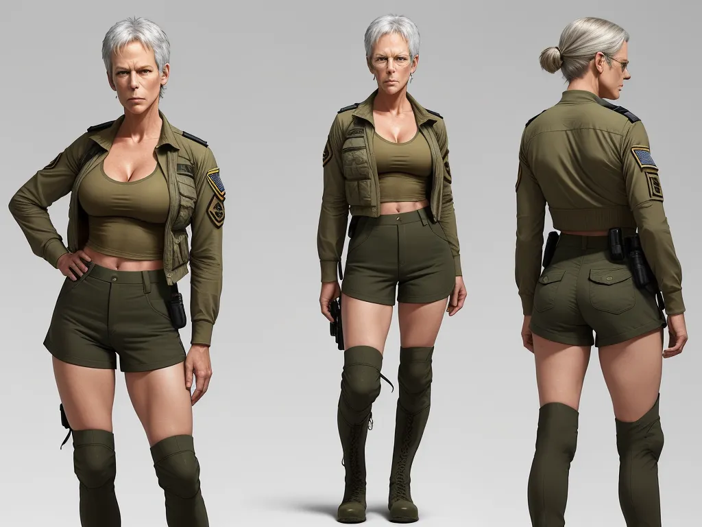 1080p Images Jamie Lee Curtis Age 55 Dressed As An Israeli