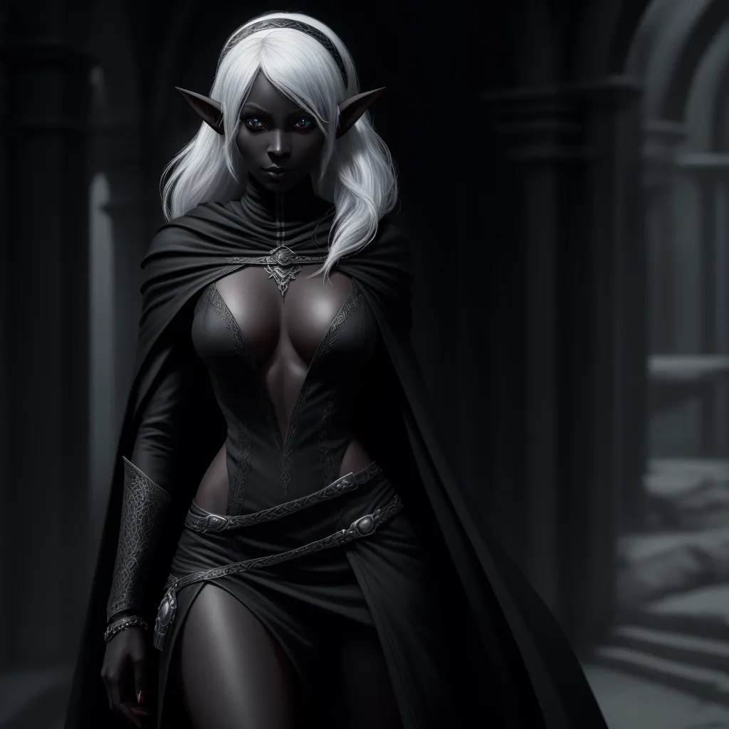 Ai K Solo Female Drow Elf Rogue Sensual