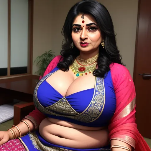 Ai Image Generator From Text Indian Aunty Thick Big