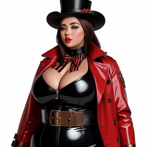 Convert Image To K Resolution Steampunk Stile Single Chubby Bald Women