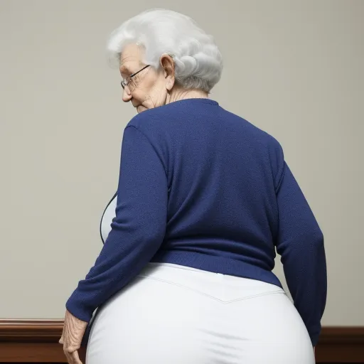 Hd Picture Granny Showing Her Big Booty While Bending Down