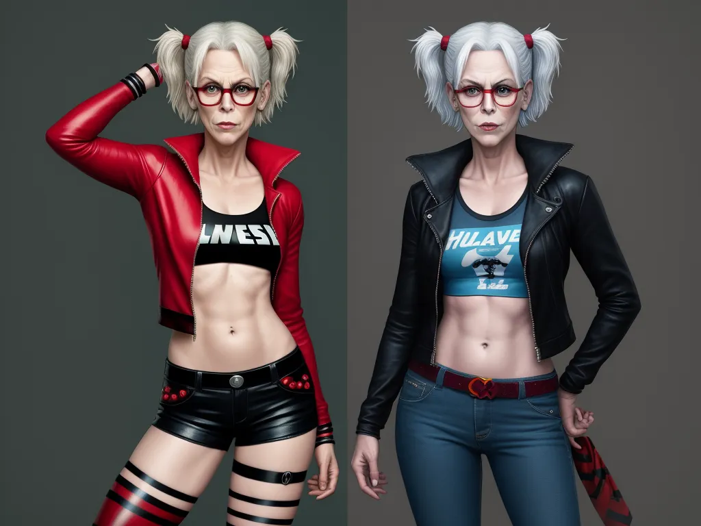 Hires Wallpaper Jamie Lee Curtis Age 35 Dressed As Harley Quin