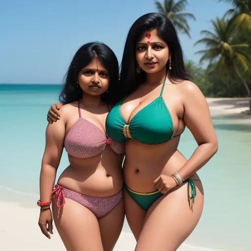 Image Downscaler Indian Mom And Aunt Thick Big In Bikini