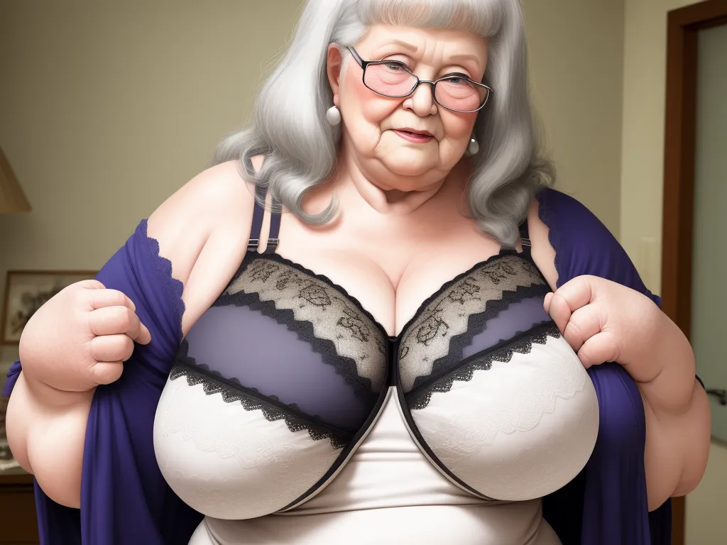 Image Enhancer Bbw Granny Showing Her Bigger Bra