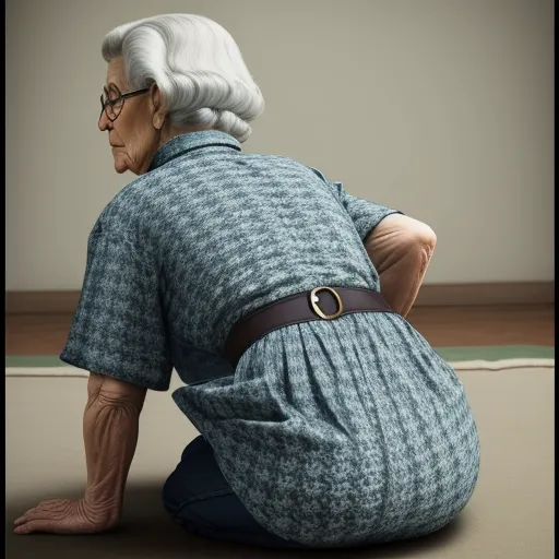 Make Photo Higher Quality Granny Bend Over