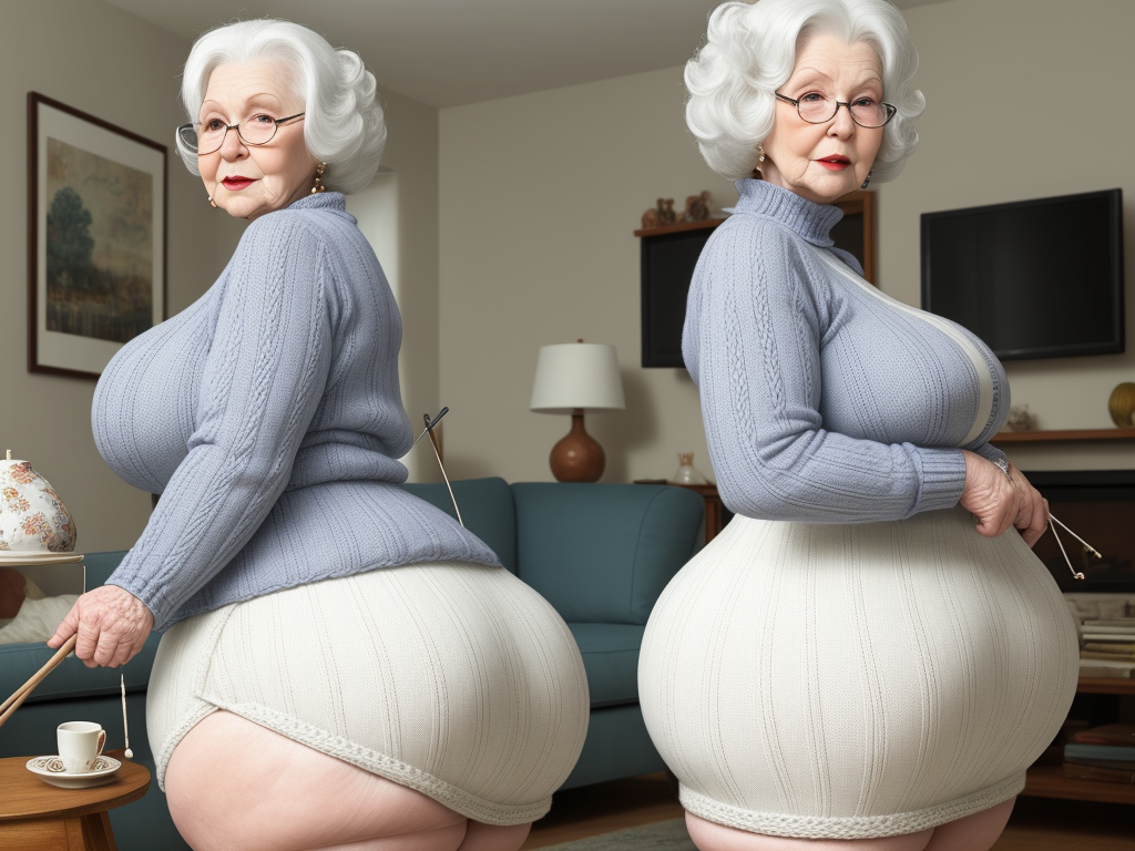 P Picture Converter White Granny Big Booty Wide Hips Knitting