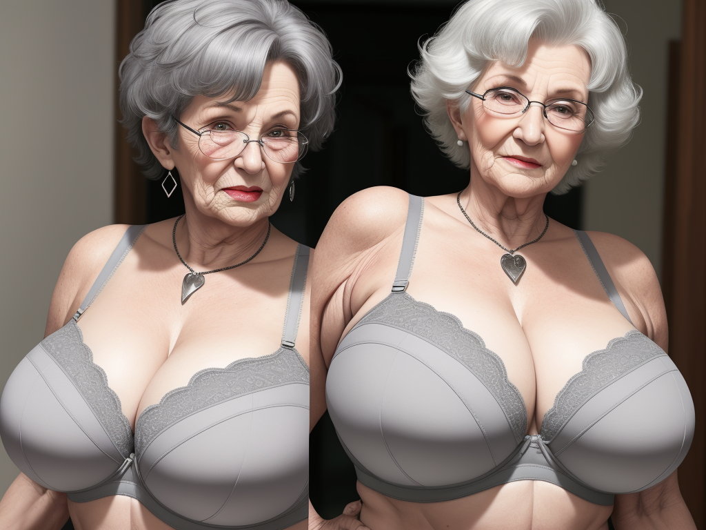 Ai Art Wallpaper Sexd Granny Showing Her Huge Huge Huge Bra Full