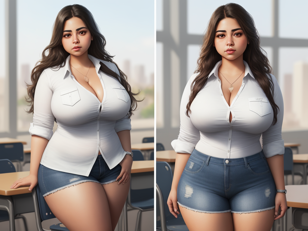 Ai Generated Image Latina Woman Thick Realistic Thick Legs