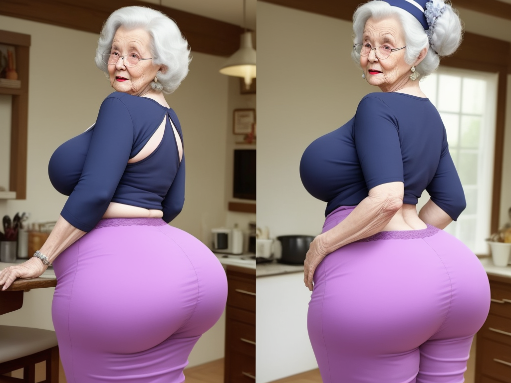 Ai Image Tool Granny Showing Her Huge Booty Full