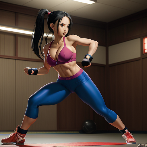 Cartoon Porn Gallary Nagatoro Naked Abs Fighting In Dojo Sexy Bra