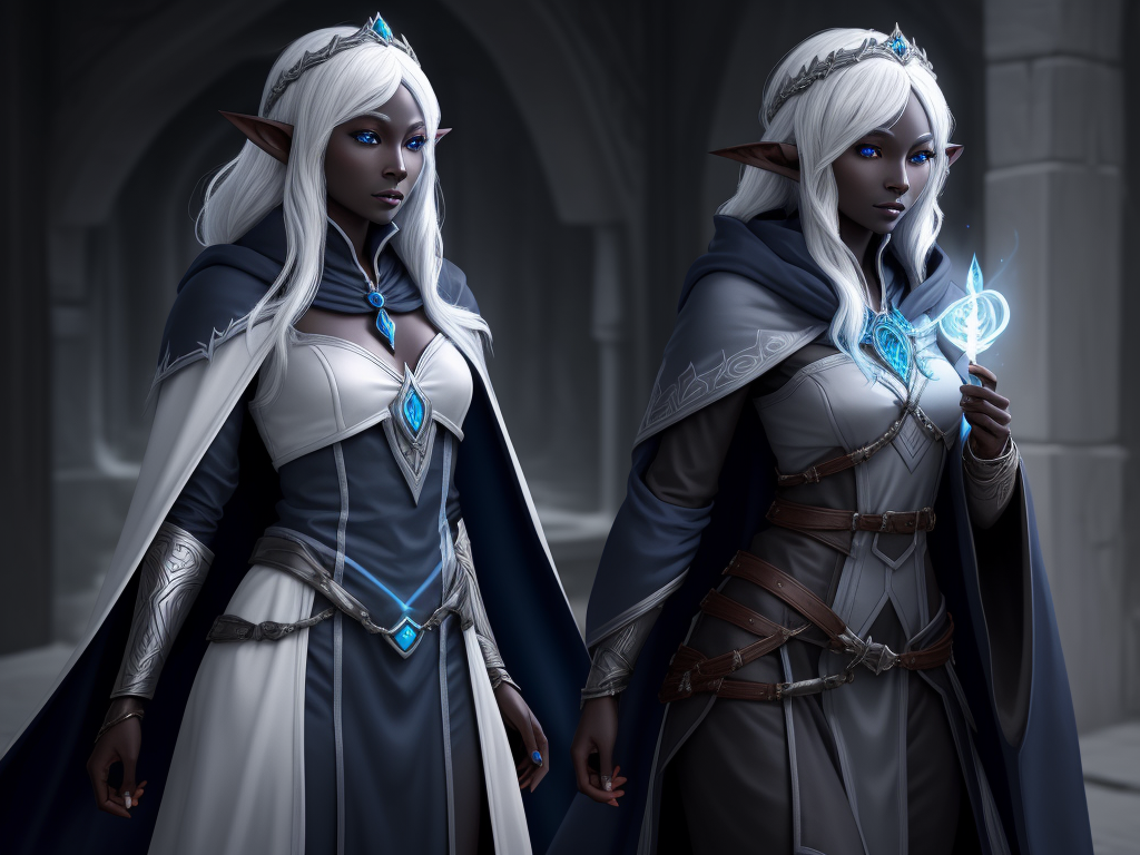 Free Image 1 Solo Female Drow Elf Adventurer Black Skin