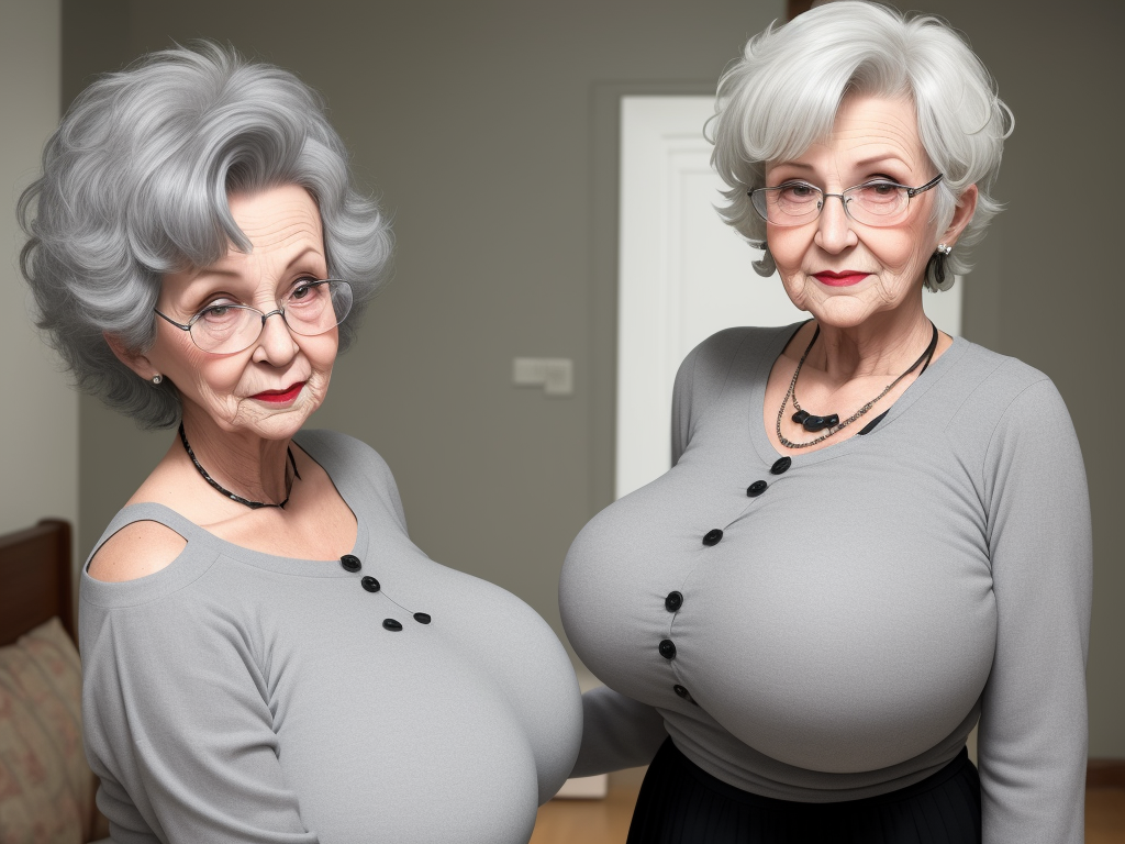 High Quality Image Sexd Granny Showing Her Huge Huge Huge Tit Huge