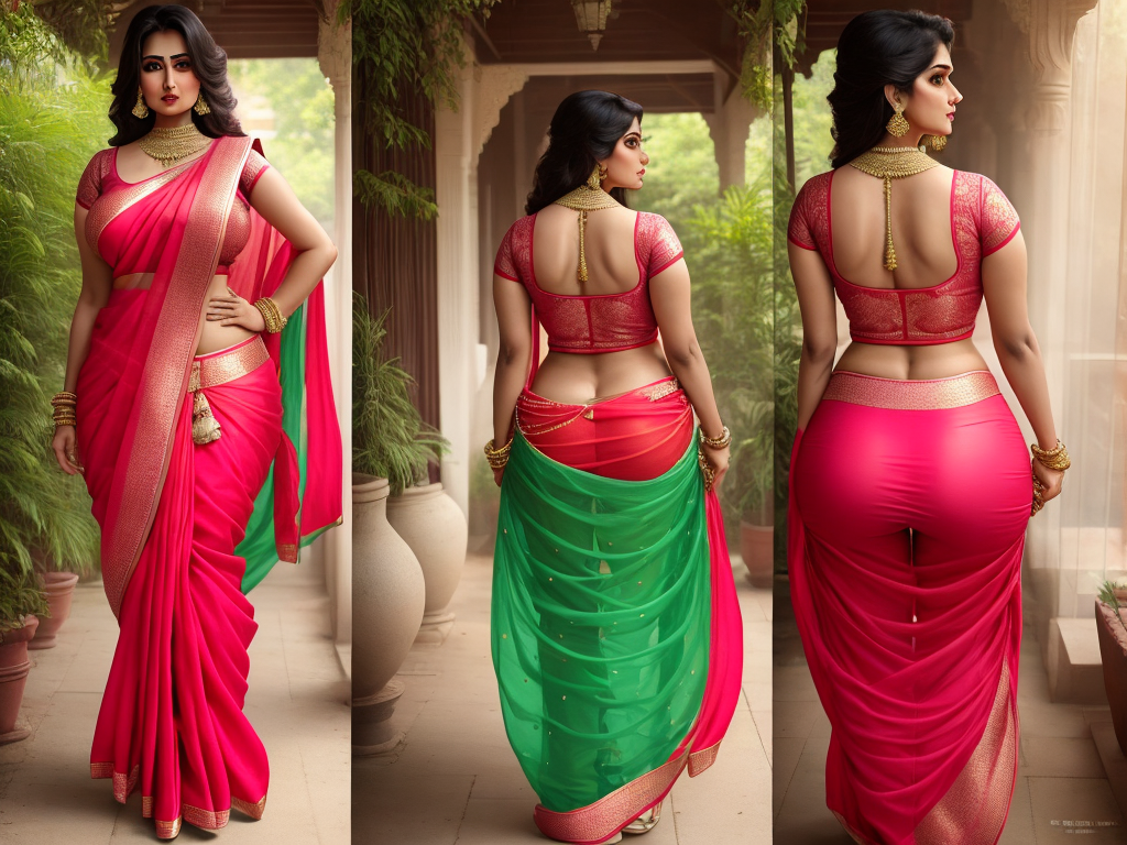 AI Art Generator From Text Indian Huge Boob Saree Salwar Milf