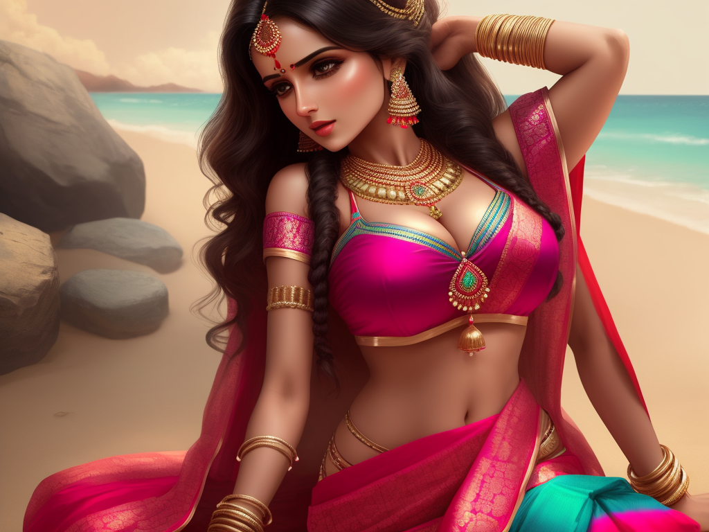 Best Ai For Photography Indian Saree Big Boobs Cleavage Bikini