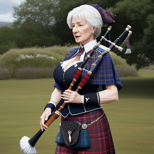 Naked Kartoons Scottish Granny Playing Bagpipes Huge Breasts