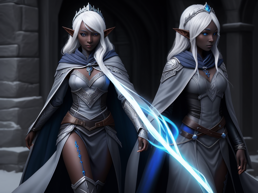 Pro Image Solo Female Drow Elf Adventurer Black Skin