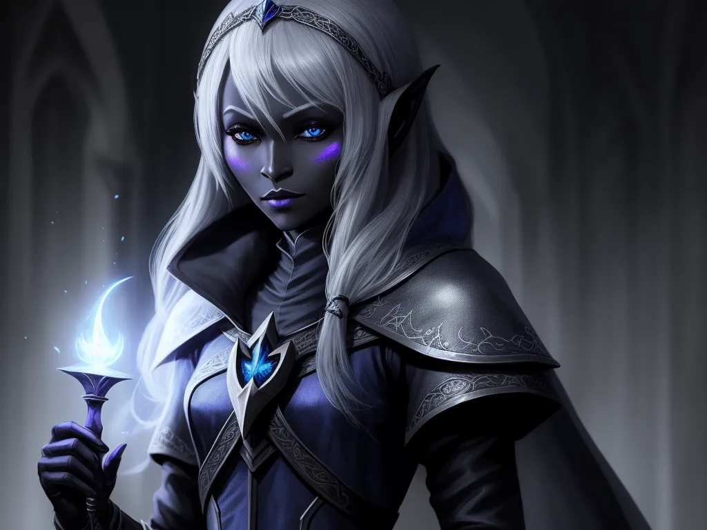 wallpaper converter: 1 female drow cleric of ta