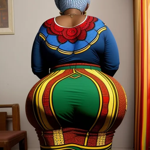 1080p Image African Granny Showing Her Big Booty 4855