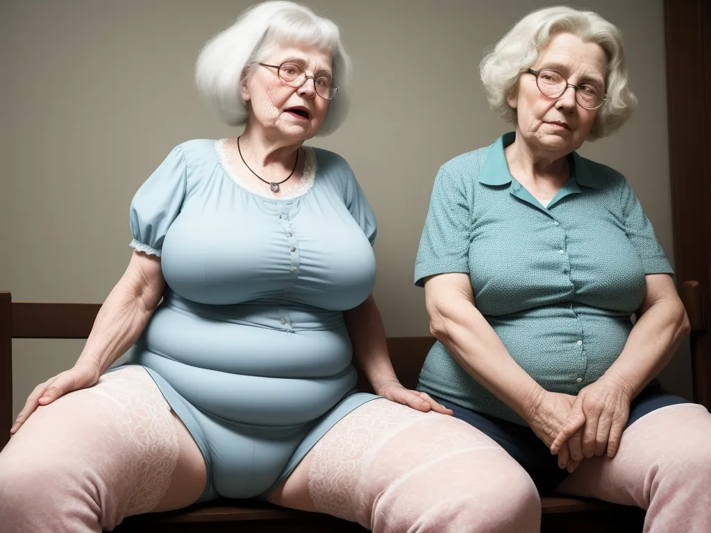 two older women sitting on a bench with their legs crossed and their legs crossed, one of them is wearing a blue shirt, by Alec Soth