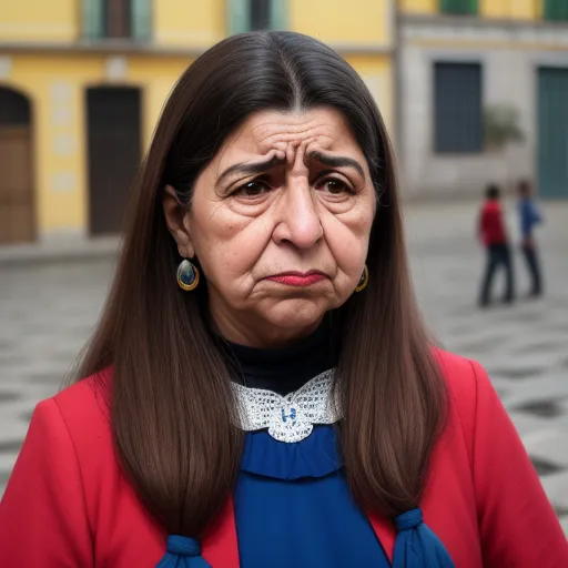 enlarge image - a woman with a concerned look on her face in front of a building with people walking around her and a man walking on the sidewalk, by Alec Soth