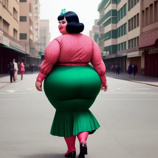 pixel wallpaper 4k: 1960s fat ssbbw mexican with huge ass walking in