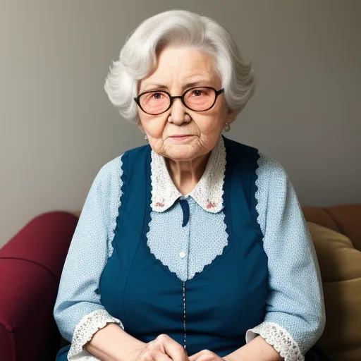 4k Resolution Images A Granny Showing Her