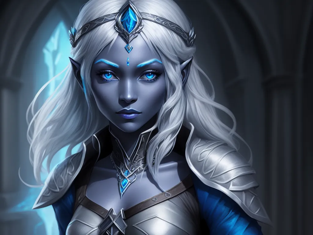 8k photos: 1 solo female drow adventurer, full figure,