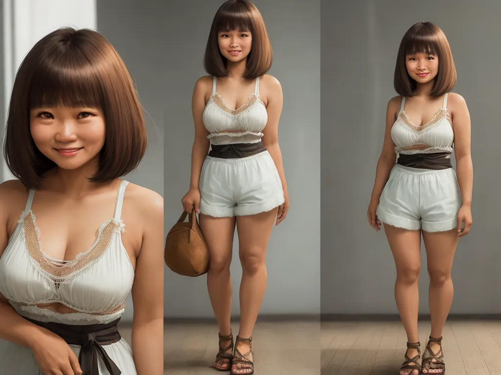 Ai creates image A Filipino woman in 49 s with 35b bra size and