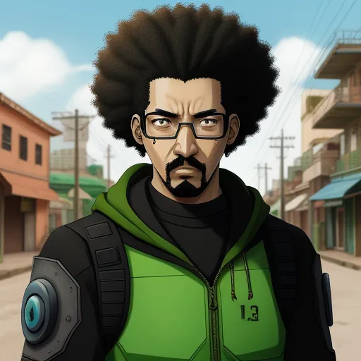 ai art wallpaper: half life man Afro jujuy reality
