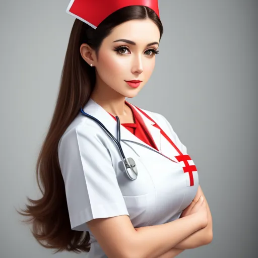 ai art wallpaper: Huge , nurse
