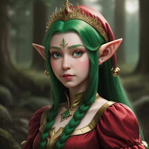 Ai Complete Image A Beautiful Fabulous Elf Princess