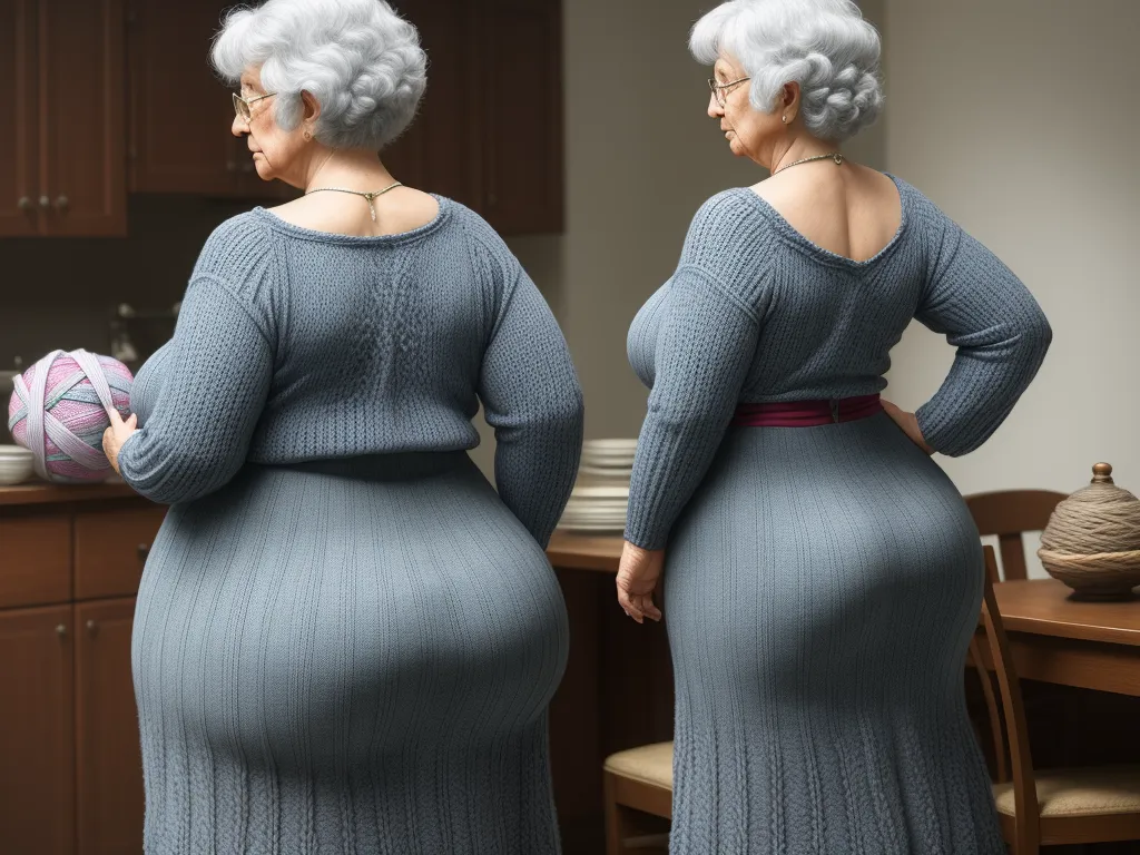 Ai Hd Grandma Wide Hips Big Hips Gles Knitting