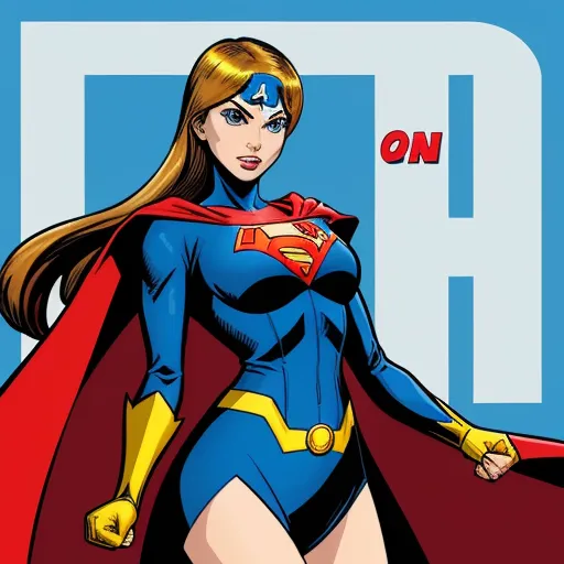 ai image generator free: super hero woman the letter i on her, she's iwoman