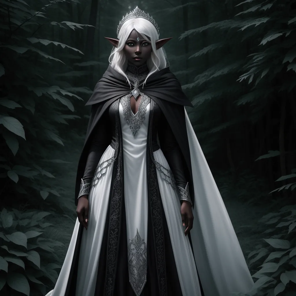 Ai Image Generator From Text Female Drow Elf Rogue Named Ebba Sensual