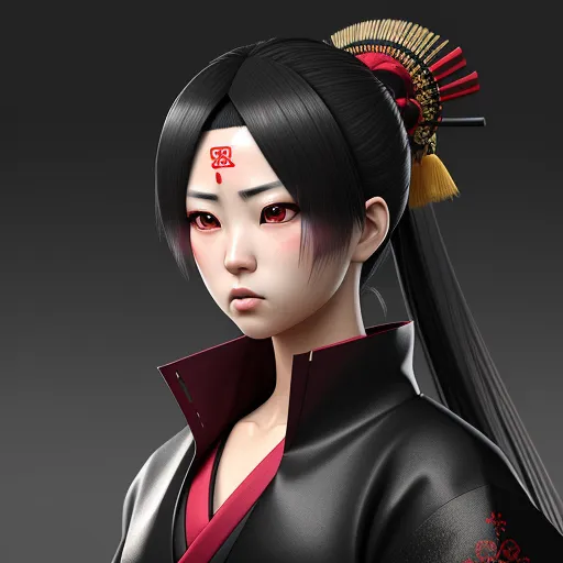 ai image software: samurai female sexy