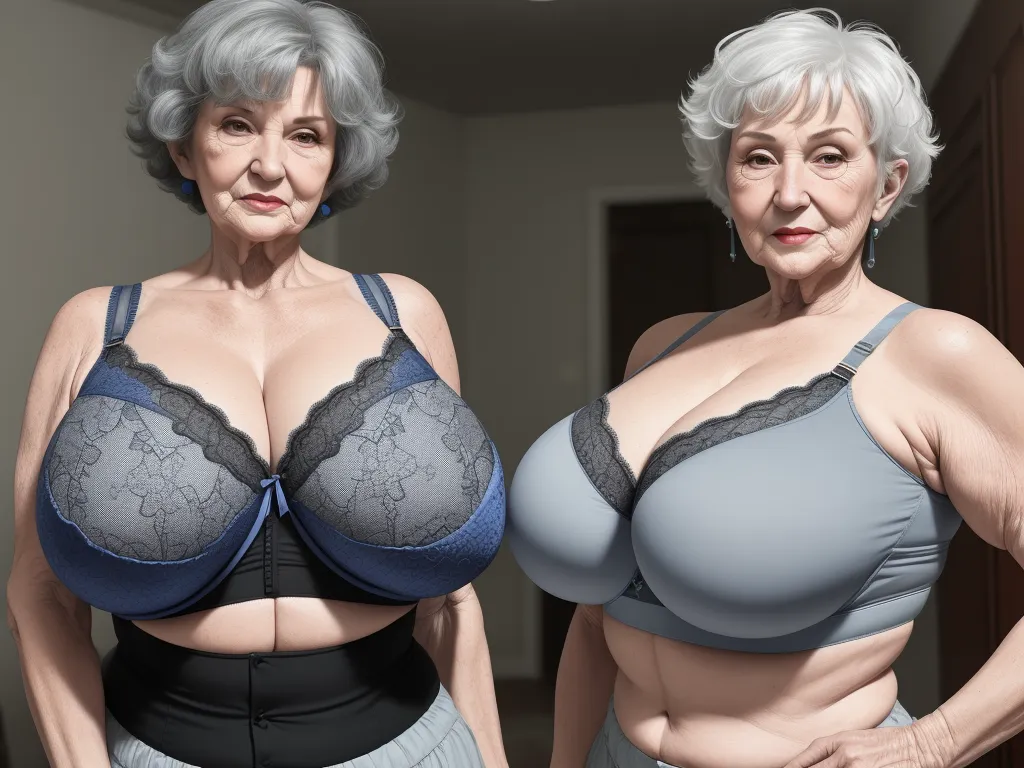 Ai Images Sexd Granny Showing Her Huge Huge Huge Bras