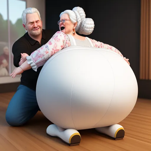 Ai Makes Images White Granny Herself Big Booty Her Husband