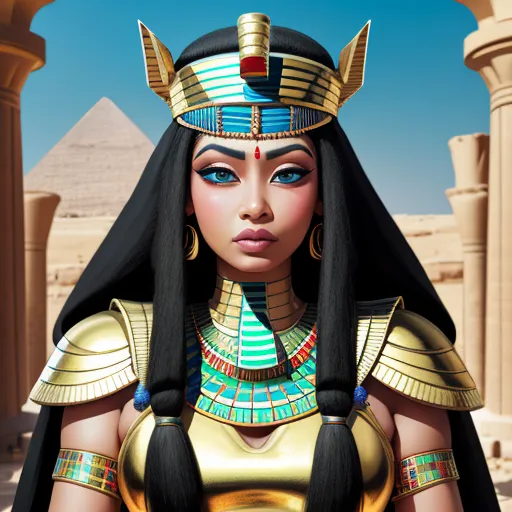 Ai Photo: Egyptian Queen With Big