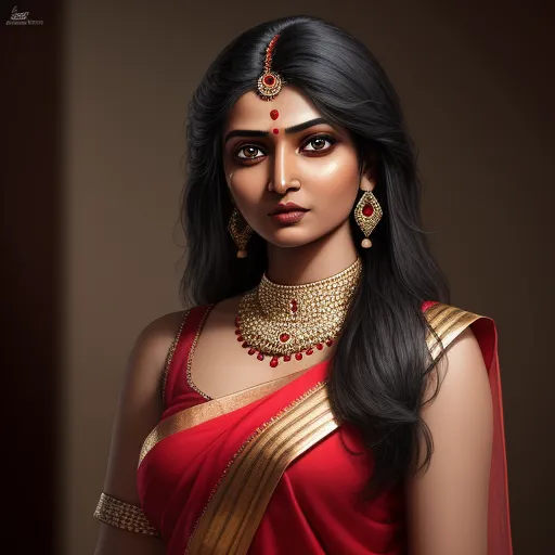 Ai Photo Manipulation Hot Indian Woman In Saree 0054