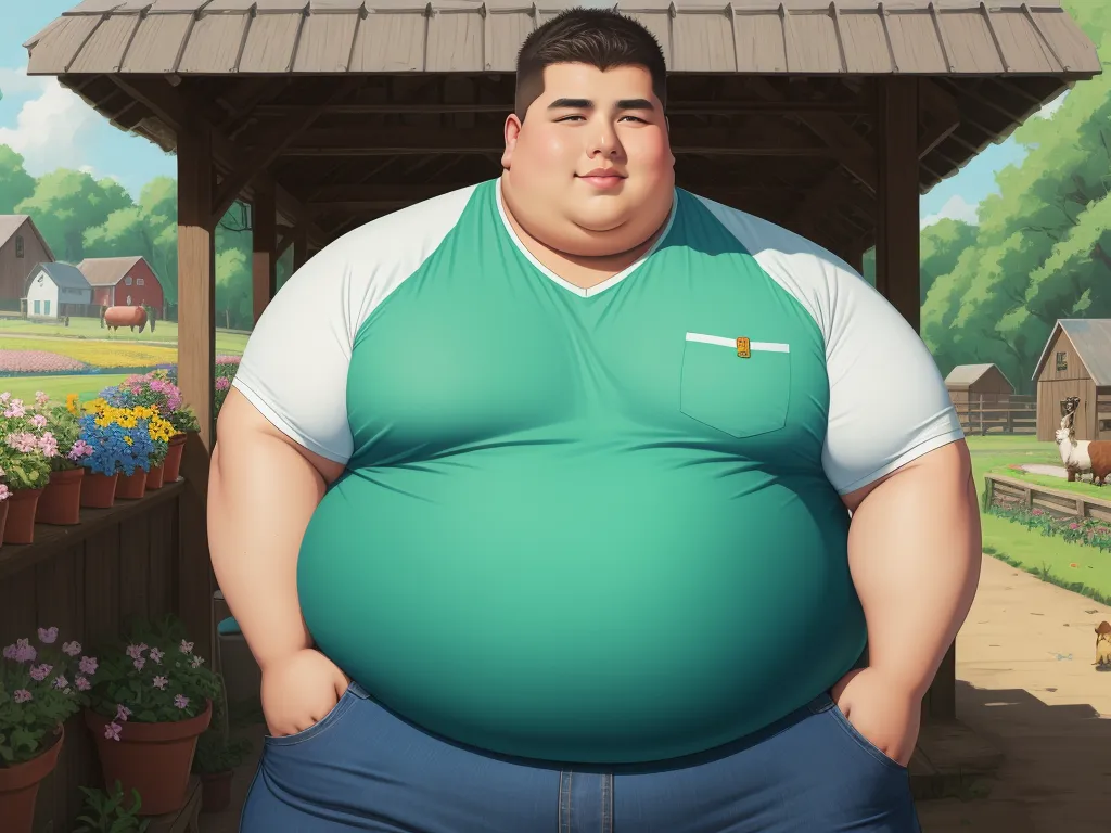 ai-photo-manipulation-huge-obese-man-handsome-face-giant-fat-gut