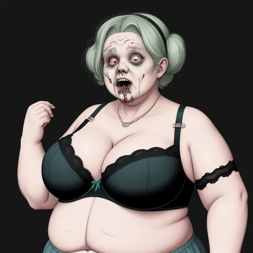 ai that can generate images - a woman with a creepy face and bra is wearing lingerie and stockings and holding a knife in her hand, by Lois van Baarle