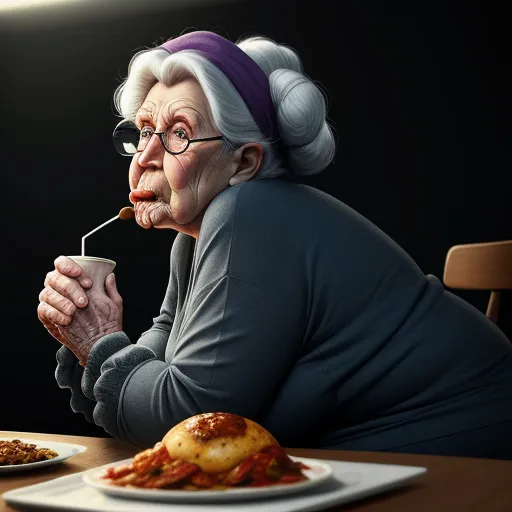 ai powered photo editor: Enormous booty granny Eating coochie