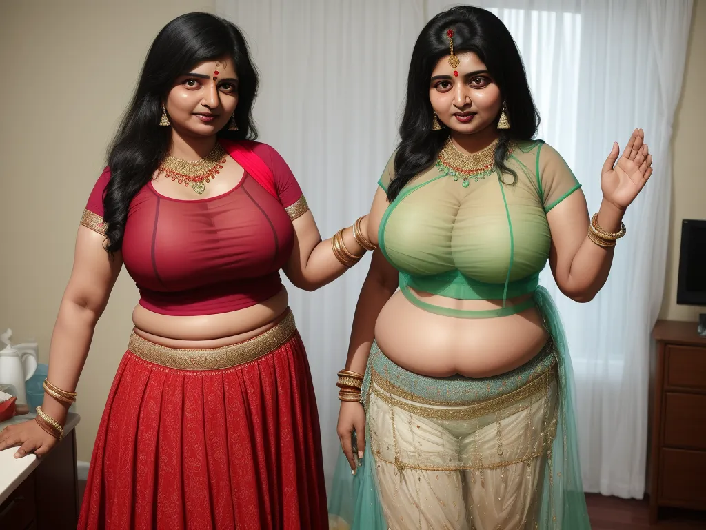 Ai That Create Images Indian Mom Showing Her Big Fat On Camera 