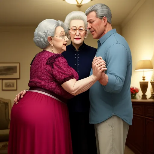 Ai To Create Images Granny Herself Big Booty Her Husband Touching