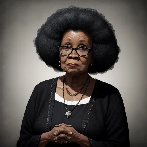 ai tool to create images: Black granny