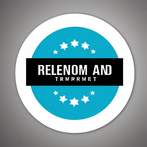 image high - a blue and white circle with stars around it that says, relenom and trimmet on it, by Toei Animations