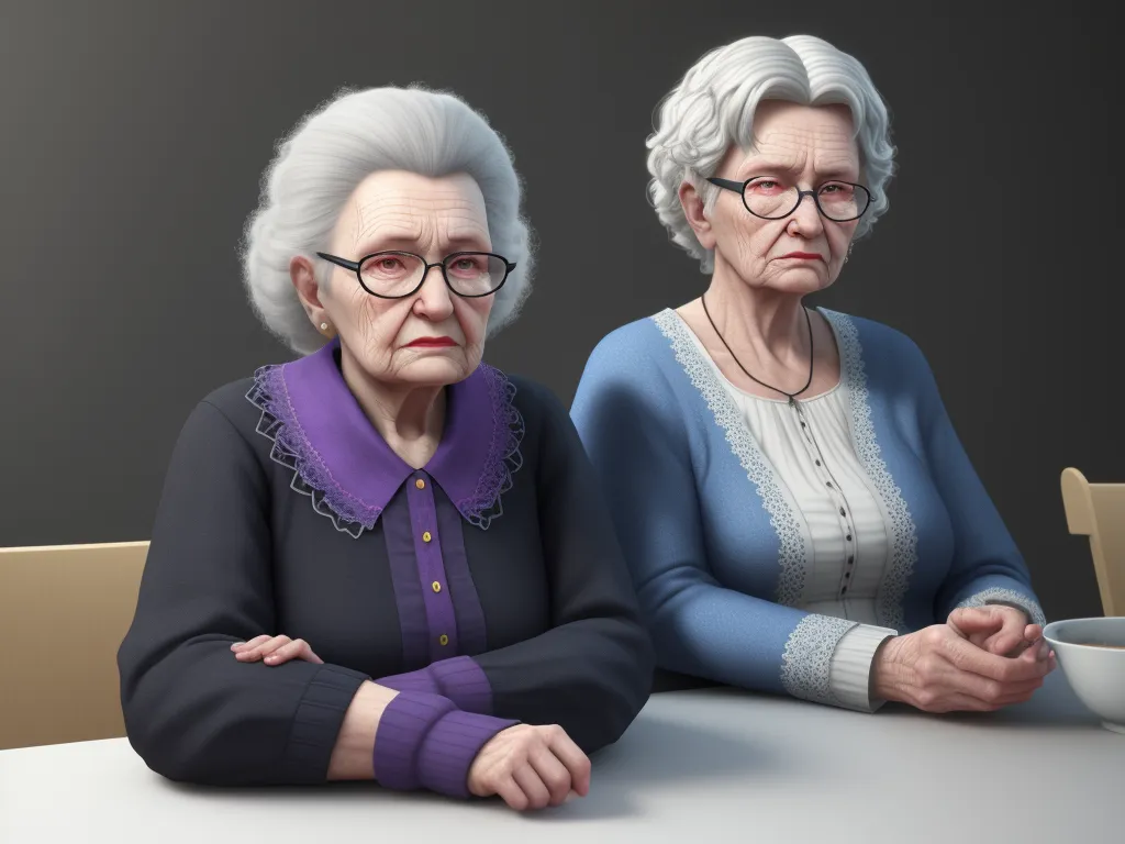 ai upscaler: granny with big and big