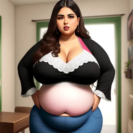 High Res Images Bbw Latina Huge Belly Huge Tits