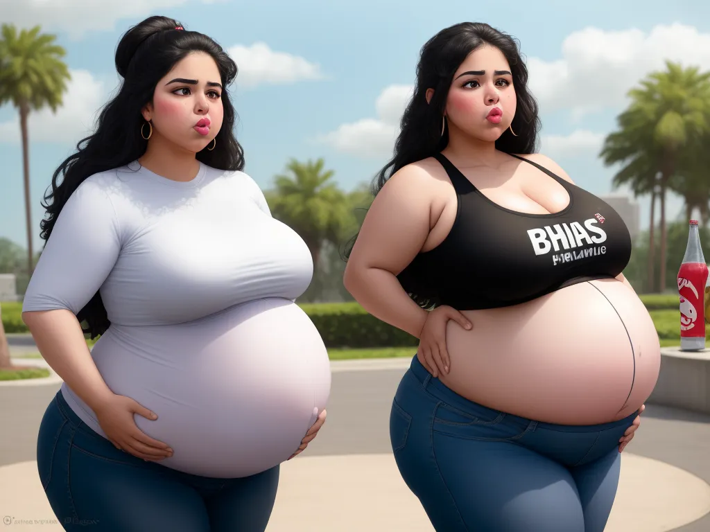 hd picture resolution bbw latina woman, belly stuffing, huge boobs,