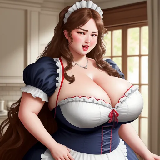 Photo Enhancer Bbw Maid Giants Tits Big Boobs Huge Heavy